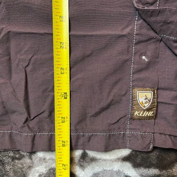 Kuhl Outdoor Performance Button Up Mens Small Lightweight Ripstop Nylon Stealth - Picture 9 of 10